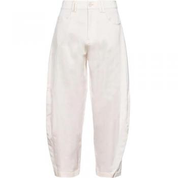 Pinko Satin Barrel Leg Pants - Beige Female, Sizes: S, XS, M, Solid Pink - Size: 44 IT/8 US, Women's Pollock Trousers Satin Cotton Viscose Casual Pants - P97_Pink Tint,