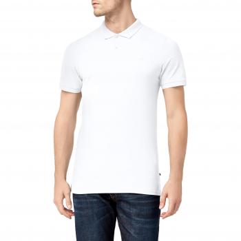Jack & Jones Men's Basic Slim Fit White Polo Shirt