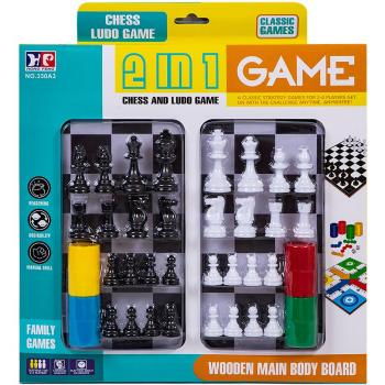 Juego de mesa combinado Parchís y Ajedrez para 4 jugadores