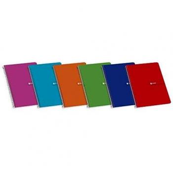Enri 100430112 - Cuaderno, talla 4º, 10 unidades, colores surtidos