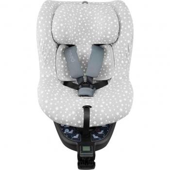 Funda be Cool Nadò para silla de coche contramarcha Jyoko White Star, compatible con sillas de coche Be Cool Nadò, diseño moderno y atractivo, fácil de instalar y quitar, material suave y transpirable, protege contra manchas y