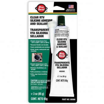 ProSeal 3 oz. Clear RTV Silicone Adhesive and Sealant (12-Pack)