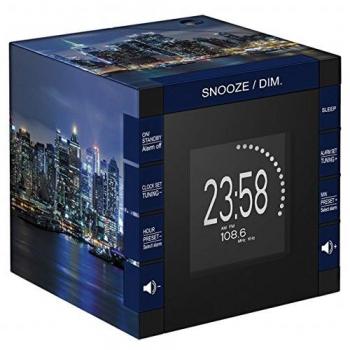 Bigben RR70PNYBYNIGHT - Radio despertador con pantalla de 3, color azul
