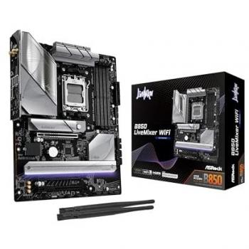 Placa Base ASRock B850 LiveMixer WiFi ATX para Procesadores AMD AM5 con Soporte DDR5