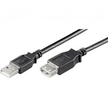 Cable de Extensión USB 2.0 de 0,5m con Conector Macho a Hembra para Transferencia Rápida