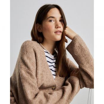 Chaqueta larga de punto inglés para mujer Easy Wear