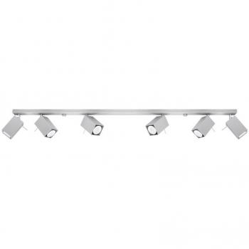 Aplique de techo MERIDA 6L GU10 acero gris
