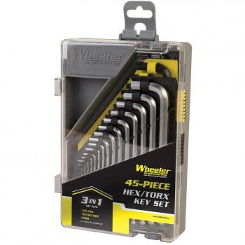Wheeler Engineering SAE/Metric Hex and Torx Key Set with Storage Case (45 Piece Set)