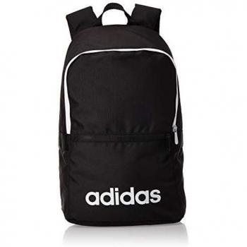 Adidas Linear Classic Daily Backpack - Black/Black/White, One Size