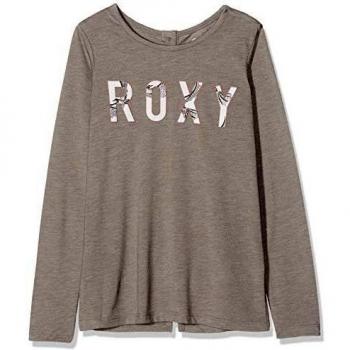 Roxy One Evening B - Camiseta De Manga Larga para Chicas 8-16 Camiseta De Manga Larga, Niñas, Heritage Heather, 12