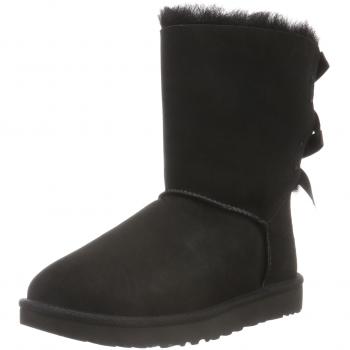 UGG Women's Bailey Bow II Water-Resistant Boots, Black, Size 7