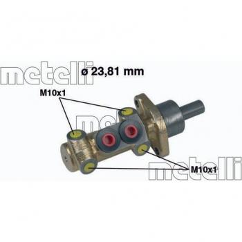 Cilindro maestro de freno METELLI 05-0398, tipo: cilindro principal de freno, características: diseño robusto, alta resistencia a la corrosión, fácil instalación, compatible con diversos modelos de vehículos