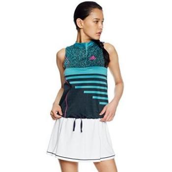 adidas, Seasonal Tank-Top Damen-Türkis, Dunkelgrau, XS Ropa de Abrigo, Mujer, Turquesa, Extra-Small