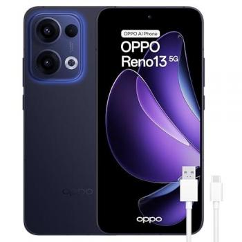 Smartphone OPPO Reno13 5G Dual SIM 12GB RAM 256GB Azul (Luminous Blue) con Pantalla AMOLED 6.6 120Hz, Cámara de 50MP, Batería de 5600
