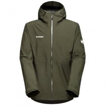 Mammut Chaqueta Alto Light HS Verde Oscuro para Hombre, Talla M, con capucha, ligera y resistente al agua