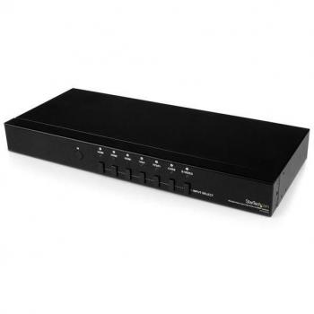 Conmutador Escalador de Video HDMI VGA a Componentes y Compuesto con Audio - 7 Puertos HD15