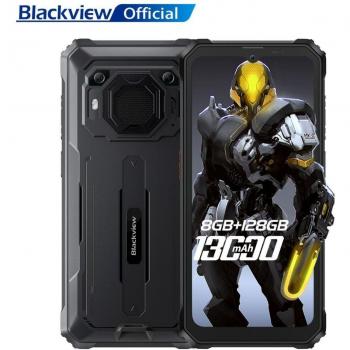 Blackview BV6200 Pro Smartphone 6.56 HD+ Display, 8GB RAM, 128GB ROM, Android 13, Octa-Core MediaTek Helio P35, Rugged Phone - Black