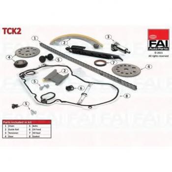 Kit de cadena de distribución FAI AutoParts TCK2