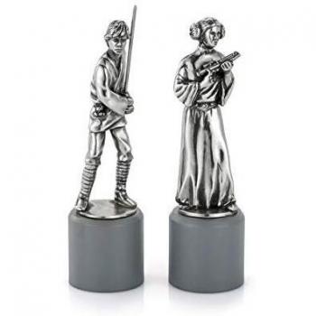 Luke and Leia - King and Queen Star Wars Chess Pieces by Royal Selangor