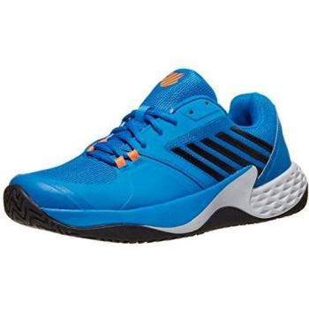 K-Swiss Aero Court Brilliant Zapatillas, Hombre, Azul/Negro/Blanco, 46 EU