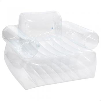 Intex Sillón Hinchable Transparente con Reposabrazos 109x107x79 cm, Capacidad para 1 Persona, Peso Máximo 100 kg