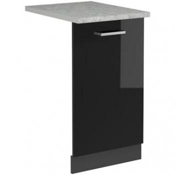 Panel Frontal para Lavavajillas R-Line, Negro Brillante, 45 cm, Acabado Mármol