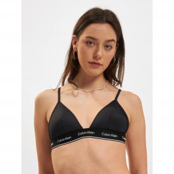 Top Bikini Calvin Klein Meta Legacy Negro Blanco Mujer - M