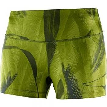 SALOMON Agile - Mallas Cortas Ajustadas para Mujer, Mujer, LC1109100, Avocado, Extra-Small