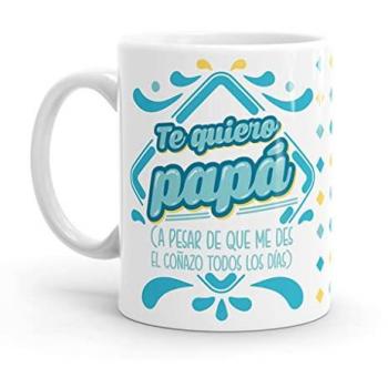 Taza Puterful - Te quiero, Papá - Taza original para café - Resistente al microondas y lavavajillas