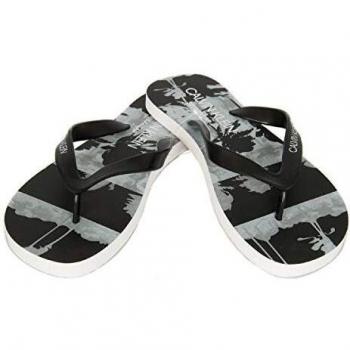 Calvin Klein Zapatilla Hombre Swimwear CK artículo KM0KM00340 FF Sandals-Hurricane, 052 Hurricane Black, EUR 45/46 - UK 10.5/11 - USA 11.5/12 - CM 29/29.5