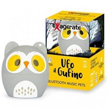 Altavoz Bluetooth Mini Gato Ufo 4W Portátil Recargable Gris, Blanco y Amarillo