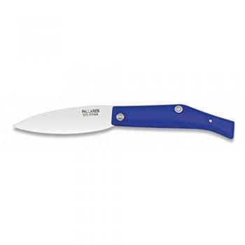 Navaja Pallares azul, presentado en caja a color, mango ABS, hoja de carbono de 7 cm, 06098-AZ