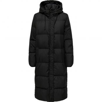 Abrigo Alice Down Coat Otw - Chaqueta de mujer, color negro, acolchada, con relleno de plumas, cierre frontal con cremallera y botones, bolsillos laterales, diseño moderno y elegante