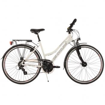 KS Cycling Norfolk 152T - Bicicleta para mujer, color blanco, ruedas 28, cuadro 53 cm