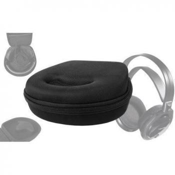 DURAGADGET Carcasa Rígida Negra para Transporte De Auriculares Thomson WHP3001 / WHP3001BK - con Diseño Ergonómico Y Cremallera Resistente