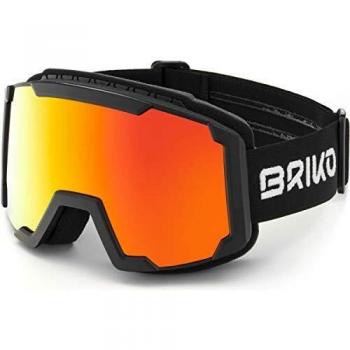 Briko Lava Fis ACGOGLEGOGLE, Adultos Unisex, Black-Red Mirror Cat. 3, Talla única