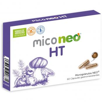 Mico NEO | HT | Hongos de Agricultura Ecológica | Apto Para Vegetarianos | Sin Gluten ni Derivados Lácteos | 60 Cápsulas | Tomar 1 o 2 Cápsulas al Día