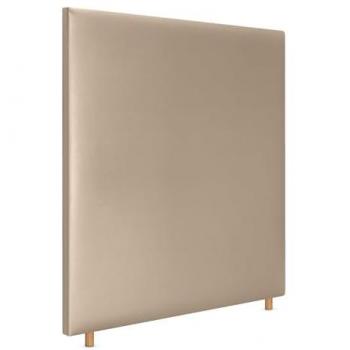 Cabecero Tapizado de Polipiel Liso hasta el Suelo 110x120cm para Cama de 105 (Champán)