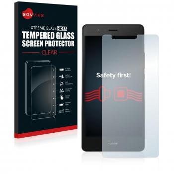 savvies Protector Cristal Templado Compatible con Huawei P9 Protector Pantalla Vidrio, Protección 9H, Pelicula Anti-Huellas
