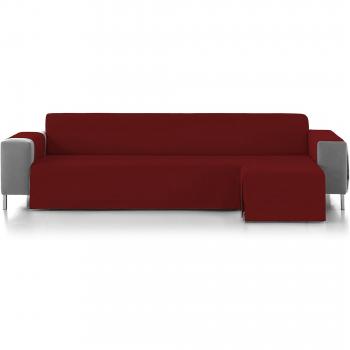 Eiffel Textile Marsella Cubre Sofá Algodón Rojo 280 x 195 x 2 cm Chaise Longue Brazo Derecho