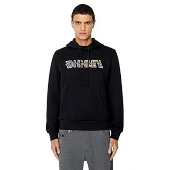 Sudadera con Capucha Diesel S-Ginn K27 Negra de Algodón - Talla Pequeña