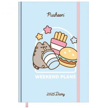 Agenda tapa dura 2025 Pusheen 14,5x21 día página teNeues inglés