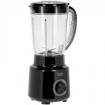Blender Teesa 500W Negro con Jarra de 1.5L, Sin BPA y Fácil de Limpiar