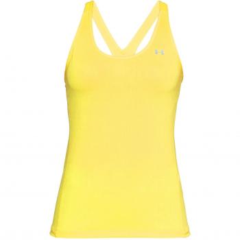 Under Armour UA HG Racer Tank Camiseta sin Mangas, Mujer, Amarillo