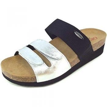 Giesswein - Zapatillas de estar por casa de Piel para mujer, color Plateado, talla 42
