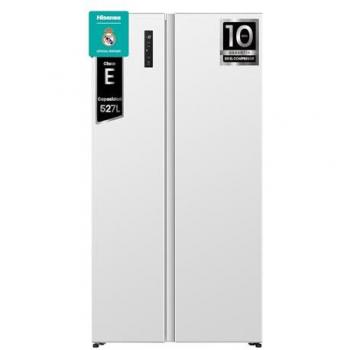 Frigorífico Americano Hisense Total No Frost 534 L, Clase E, Kitchen Fit, Blanco, Side by Side, Multi Air Flow