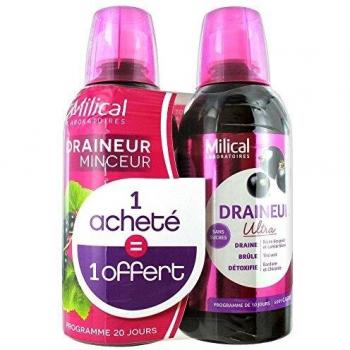 Milical Draining Ultra 2 x 500ml - Flavour : Blackcurrant