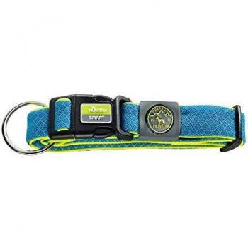 HUNTER MAUI Vario Plus - Collar para Perro con Alivio de tensión, Material de Malla, Suave, Ligero, Resistente, XL, Azul