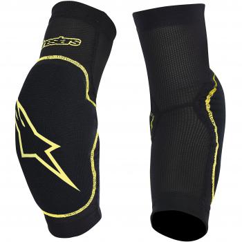 Alpinestars Protección Paragon Elbow Pad, Unisex, Color Negro/Amarillo, tamaño Medium