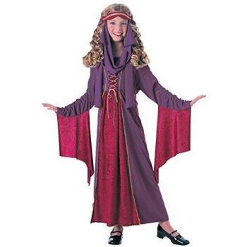 Vestido de Princesa Gótica Medieval para Niñas, Talla M 5-7 Años